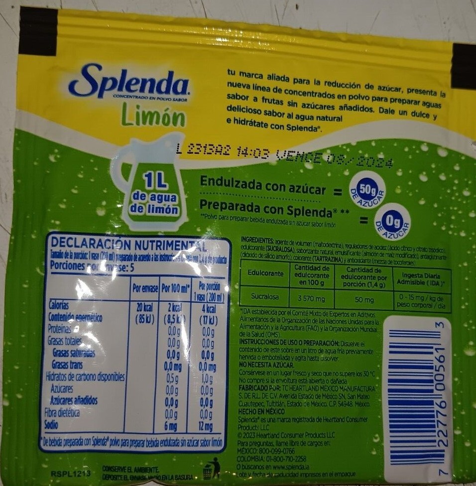 Splenda Mexican Drink – Assorted Flavors