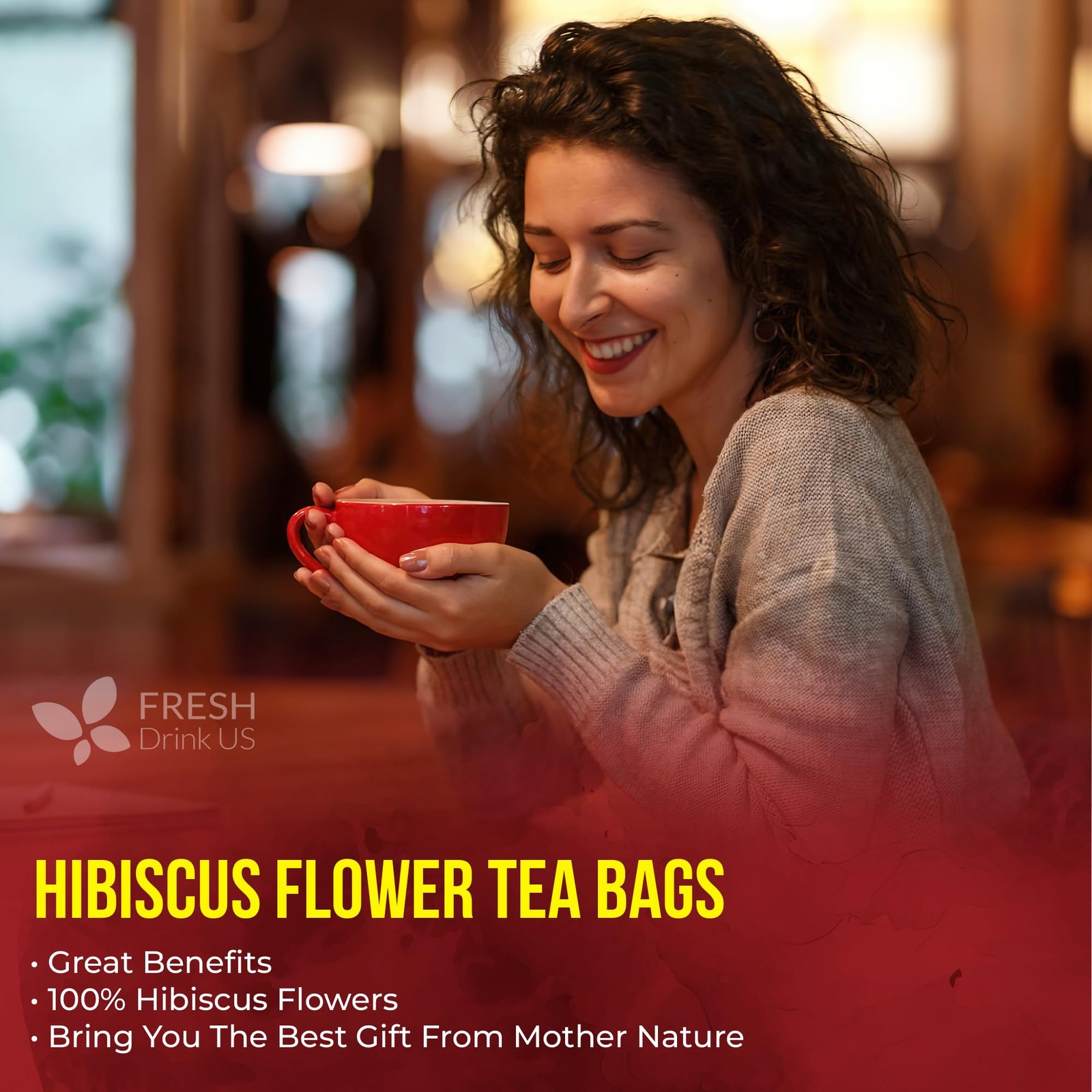 , 140 Bags Hibiscus Flowers Tea, 100% Natural and Pure. Loose Flower Hibiscus…