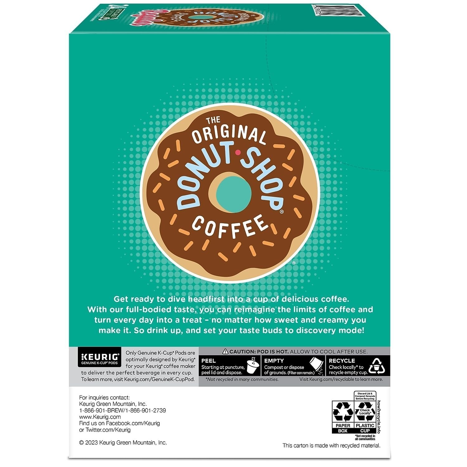 The Original Donut Shop Regular K-Cups Medium Roast Coffee Pods – 96 Count