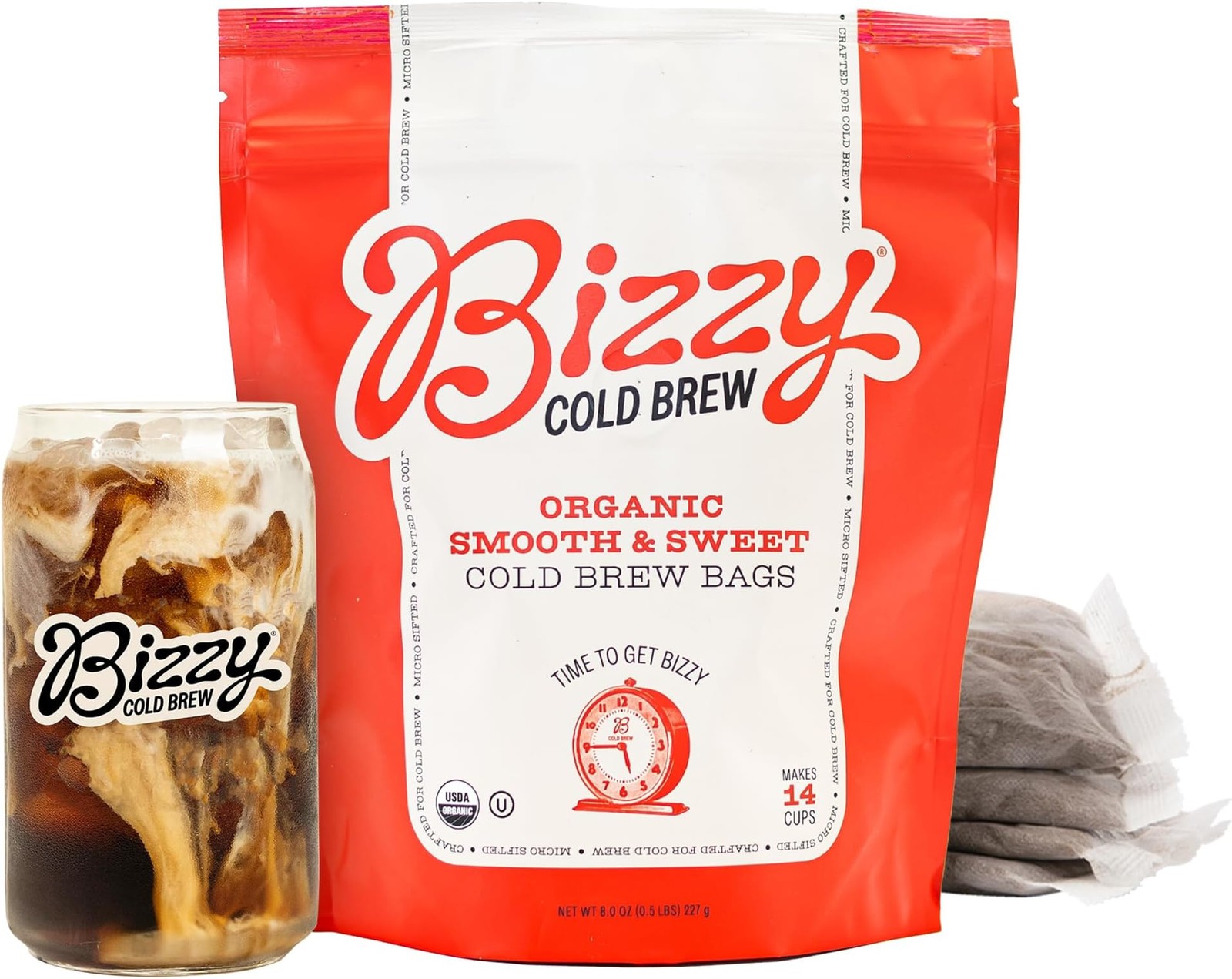 Bizzy Organic Cold Brew Coffee | Smooth & Sweet Blend | Coarse Ground Coffee …