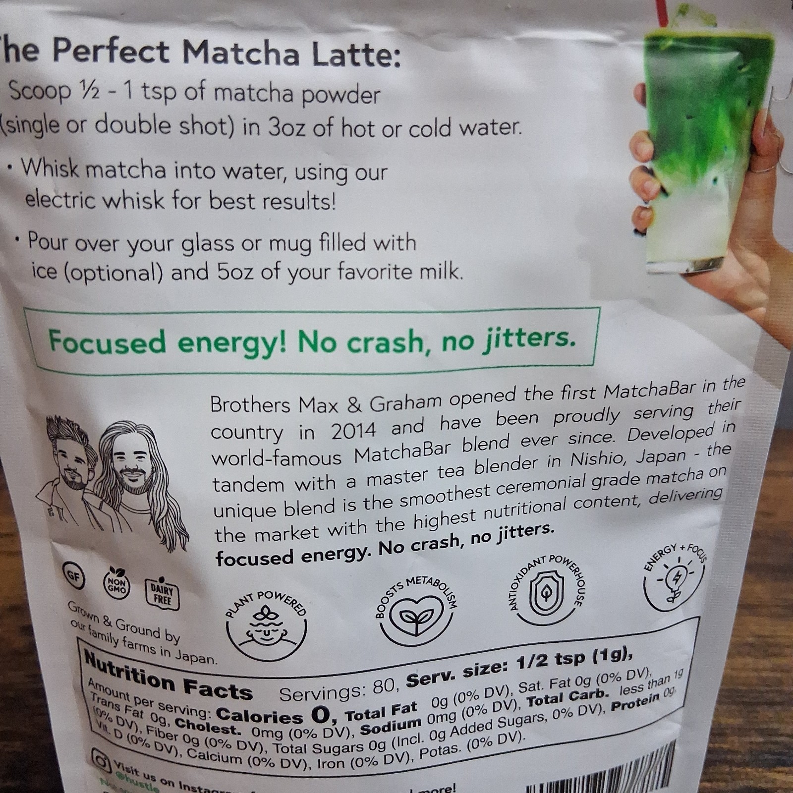 2- Pack Matchabar Matcha Powder (80g) – Ceremonial Grade 2.8 Ounce