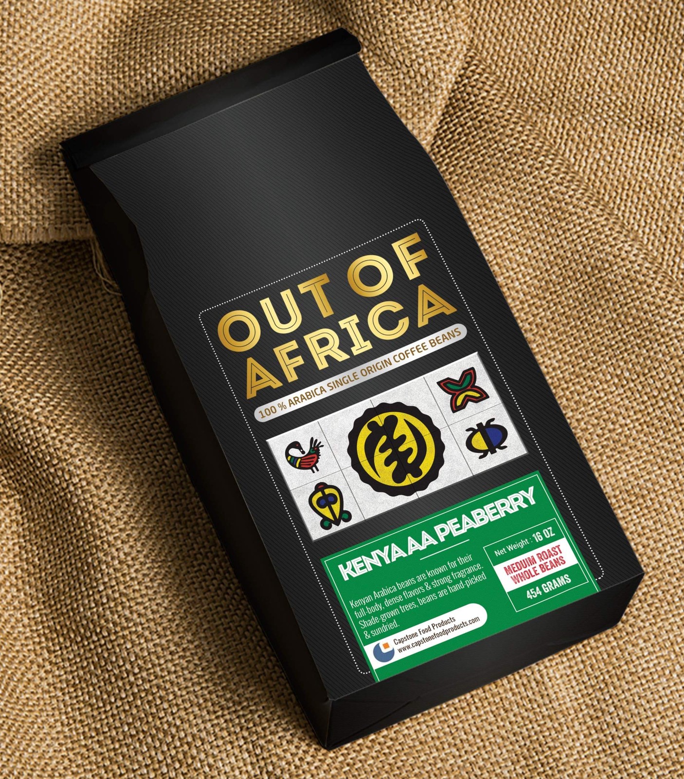 Kenya 100% Arabica Peaberry Coffee Beans