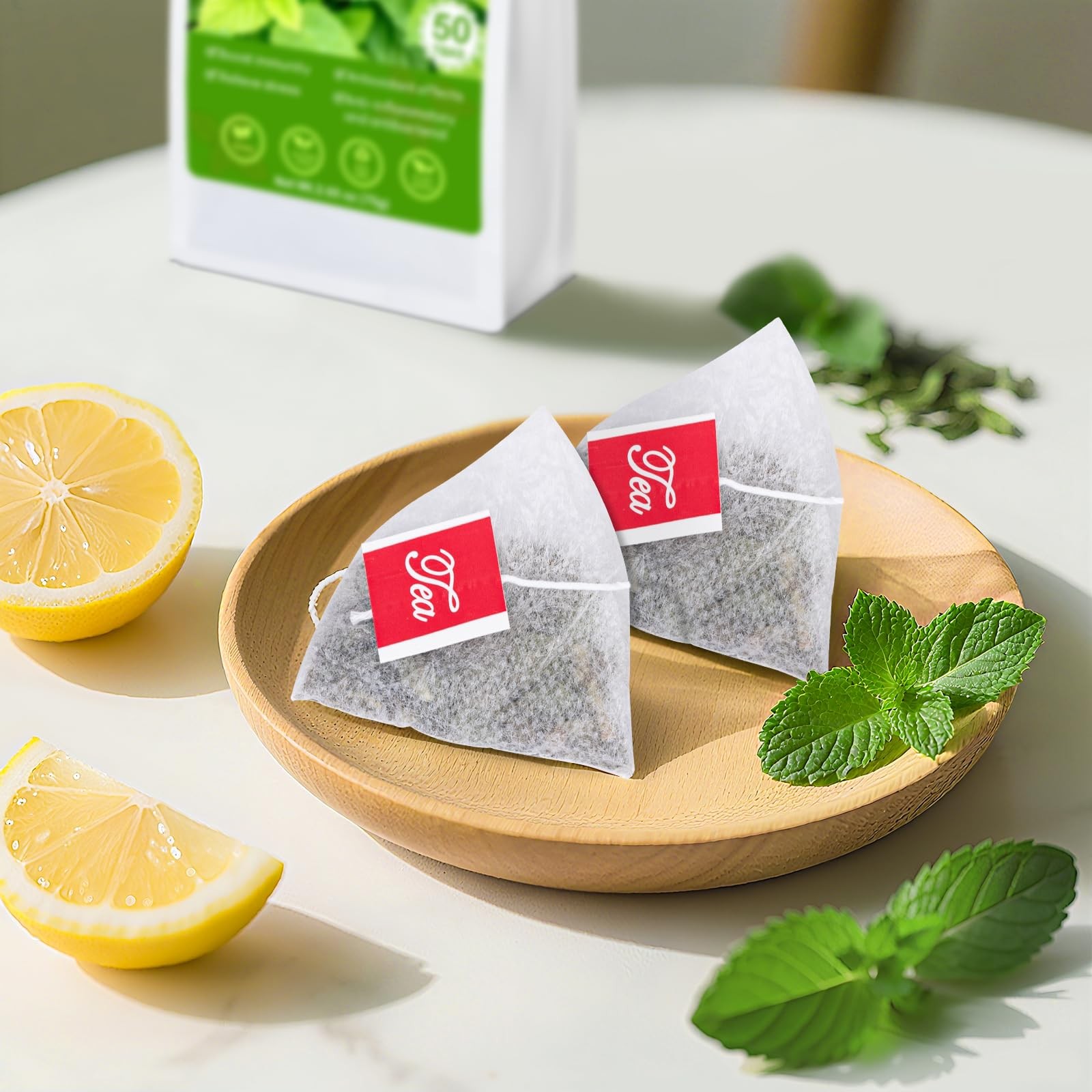 Lemon Balm Tea, 100% Pure & Natural Leaves 50 Count (Pack of 1)