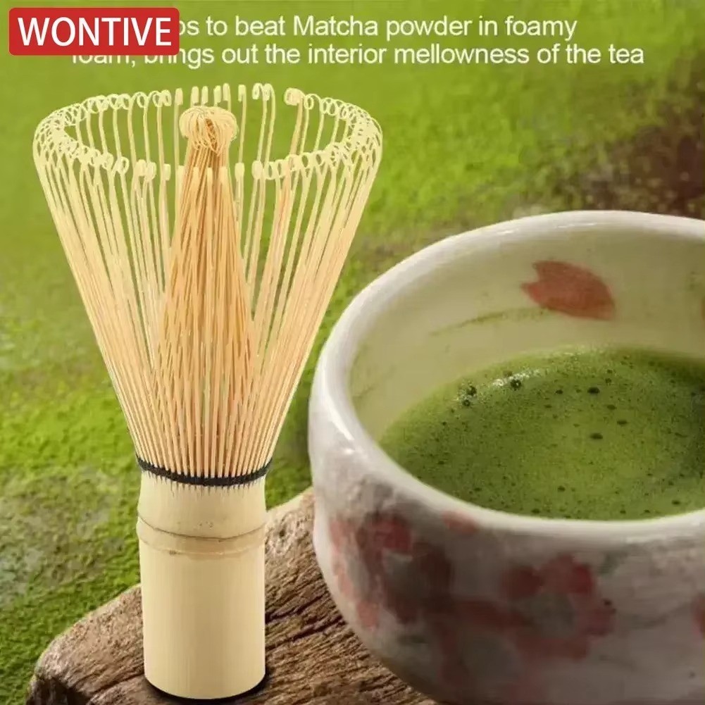 Powder Whisk Green Tea Powder Preparing Brush Matcha Ceremony Bamboo Chasen
