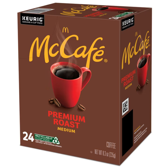 McCafe Premium Roast Coffee K-Cup Coffee Pods, Medium Roast, 48 Count