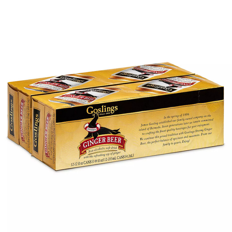 Goslings Non-Alcoholic Ginger Beer, 12 fl. oz. can, 24 pk.