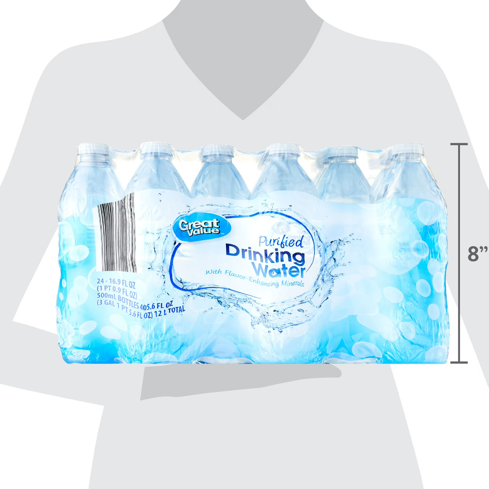 Great Value Purified Drinking Water, 16.9 Fl. Oz., 40 Count