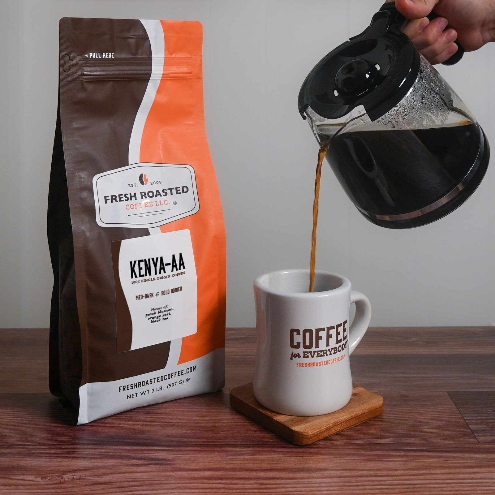 Kenya AA | Medium-Dark Roast Single Origin | Fresh Roasted Coffee