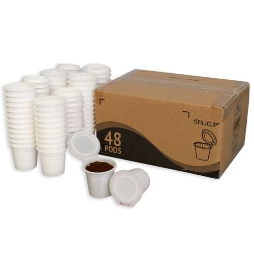 iFillCup, 42 Count White – iFillCup, fill your own Empty Single Serve Pods