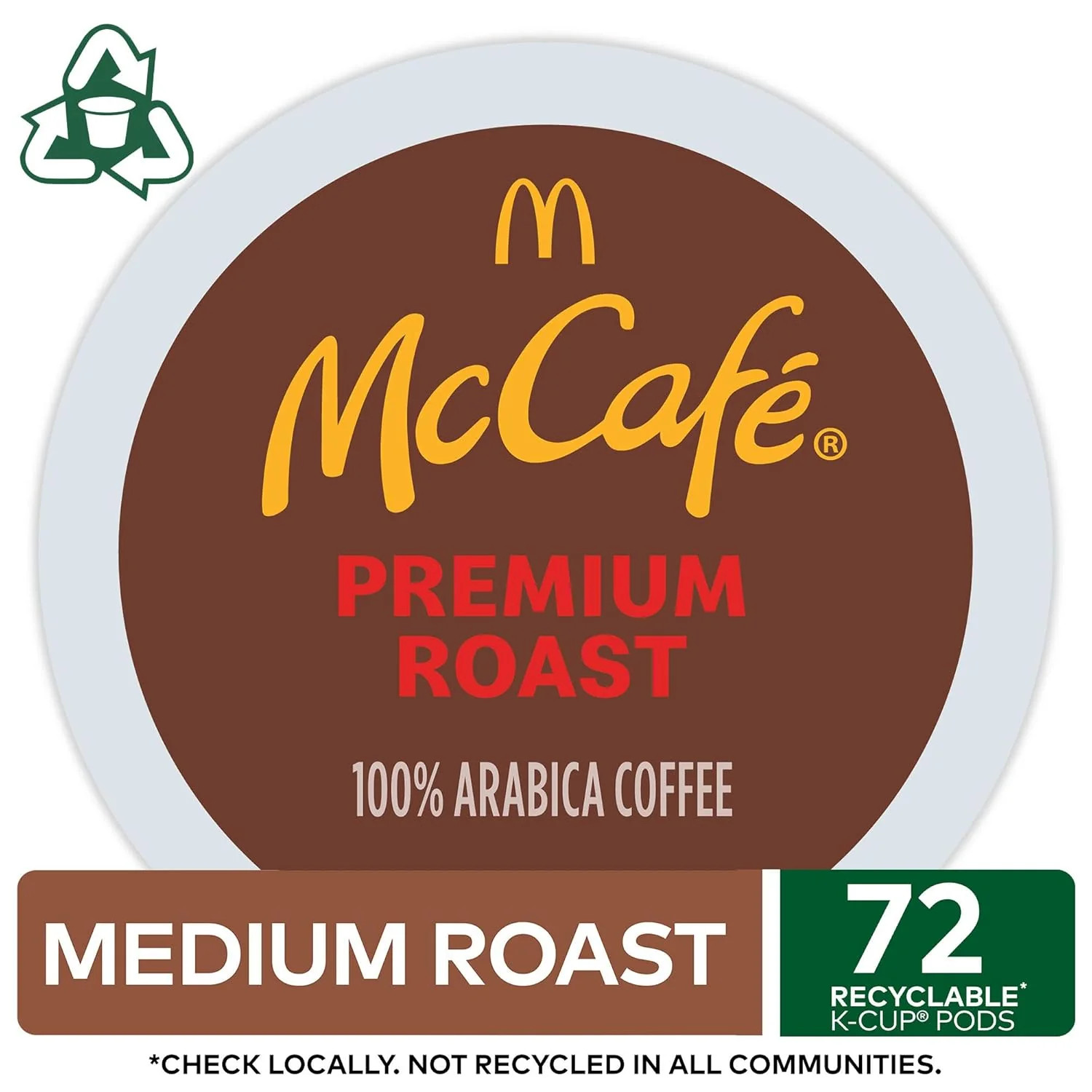 McCafe Premium Roast Coffee Medium Roast 72 Count