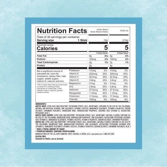 Pure Kick Arctic Variety pack Singles to Go Powdered Drink Mix 30 Count Packets