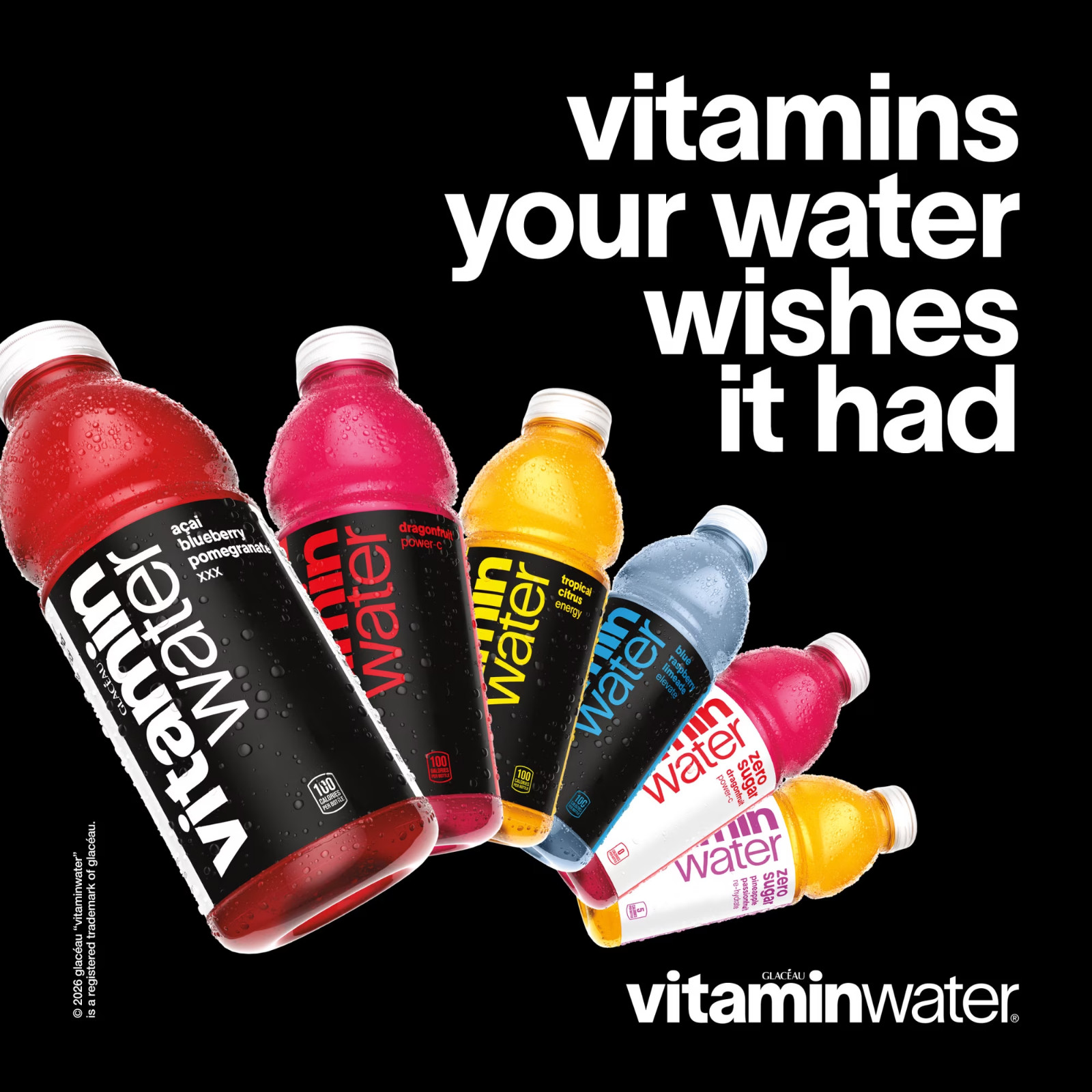Vitaminwater Power-C Dragonfruit Flavored Water Beverage, 16.9 fl oz, 6 Pack Bot