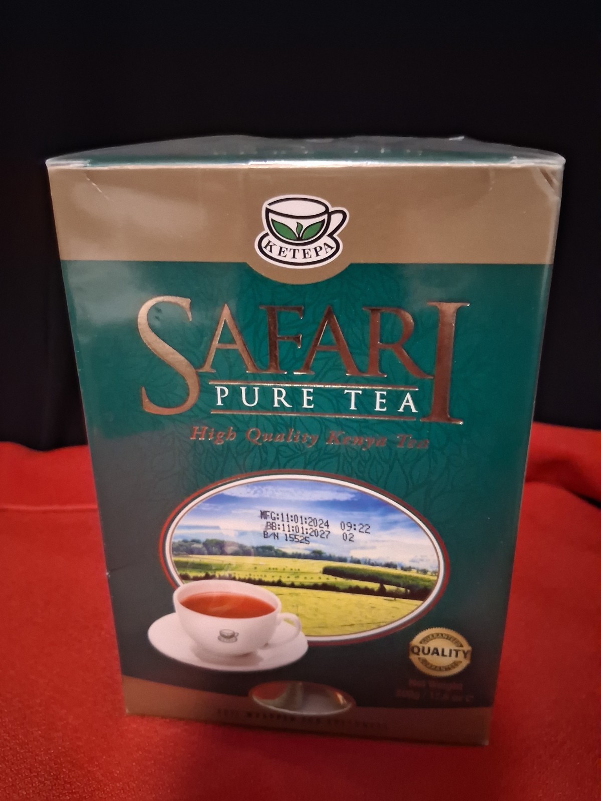 Safari Pure Kenya Tea- 17.6 ounces of Strong Bold Black Tea, Rich Flavor.
