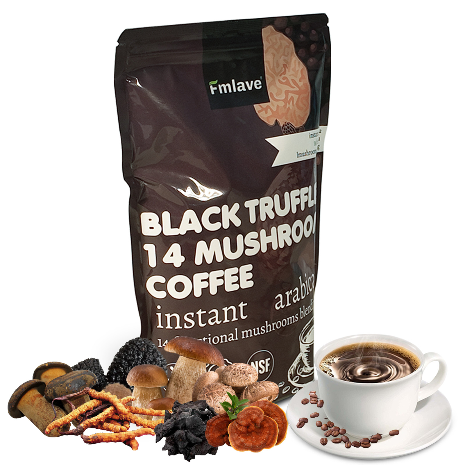 2 Pack Organic Mushroom Coffee 100% Authentic USA FREE SHIPPING 396g per pack US