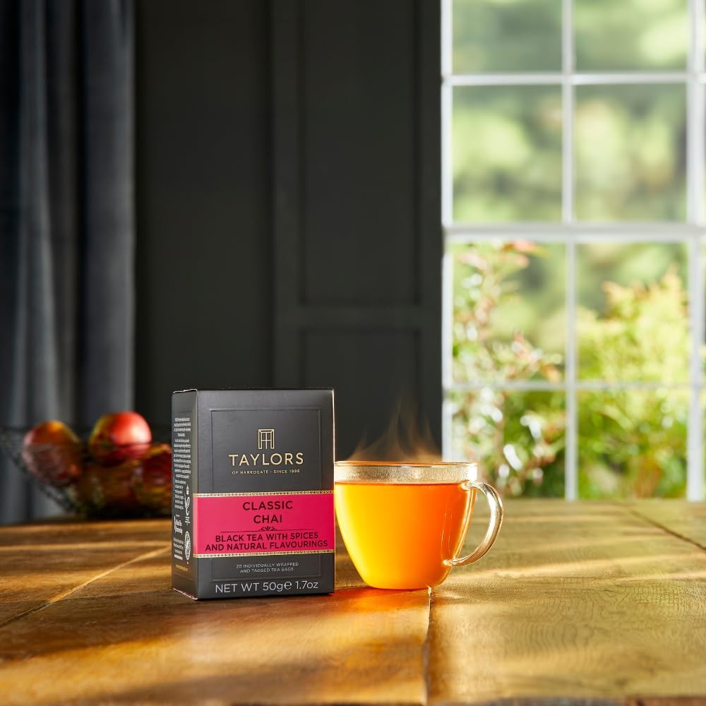 Taylors of Harrogate Classic Chai Black Tea Bags, 20ct 20 Count (Pack 6)