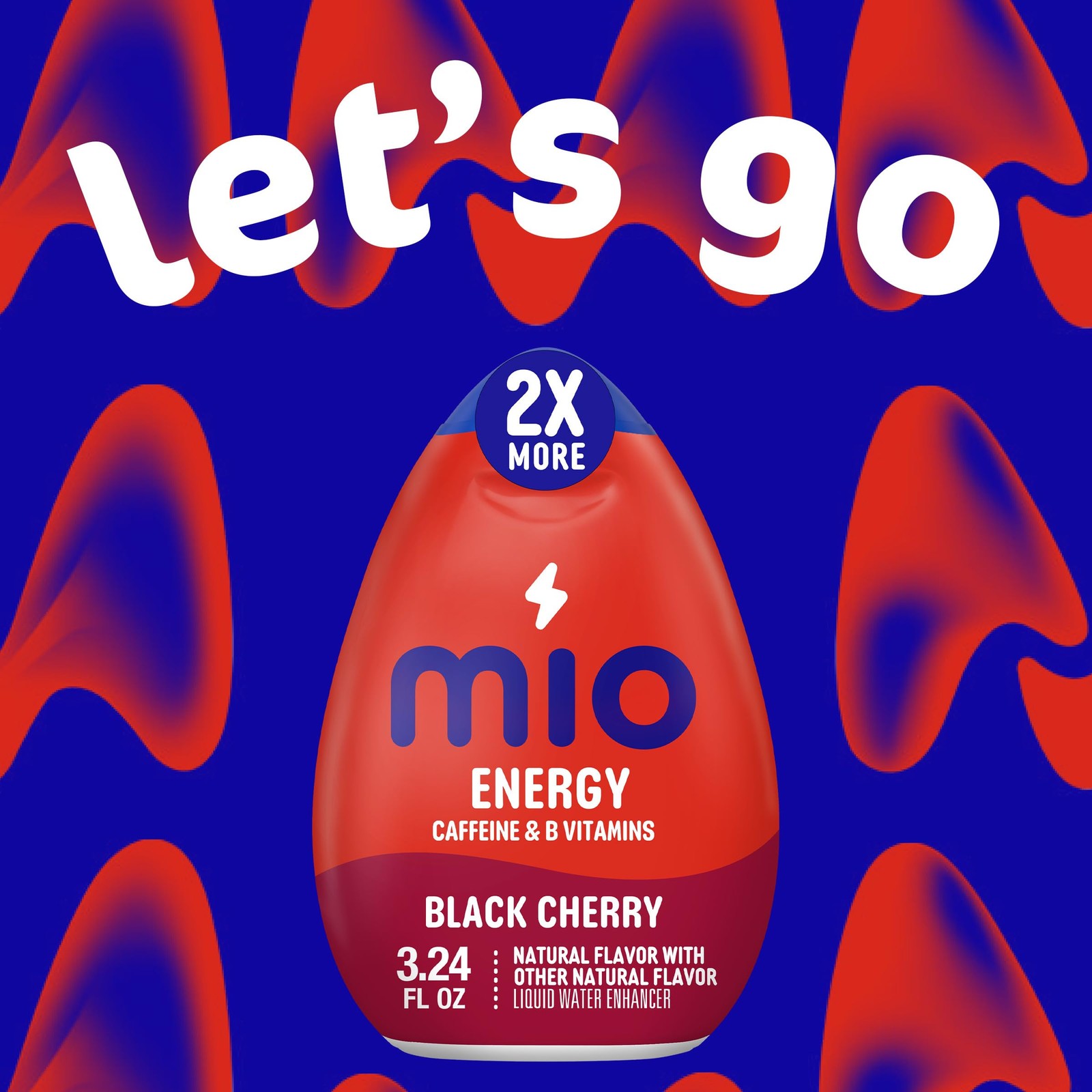 Mio Energy Black Cherry Liquid Water Enhancer 3.24 Fl Oz Sugar Free Caffeine …