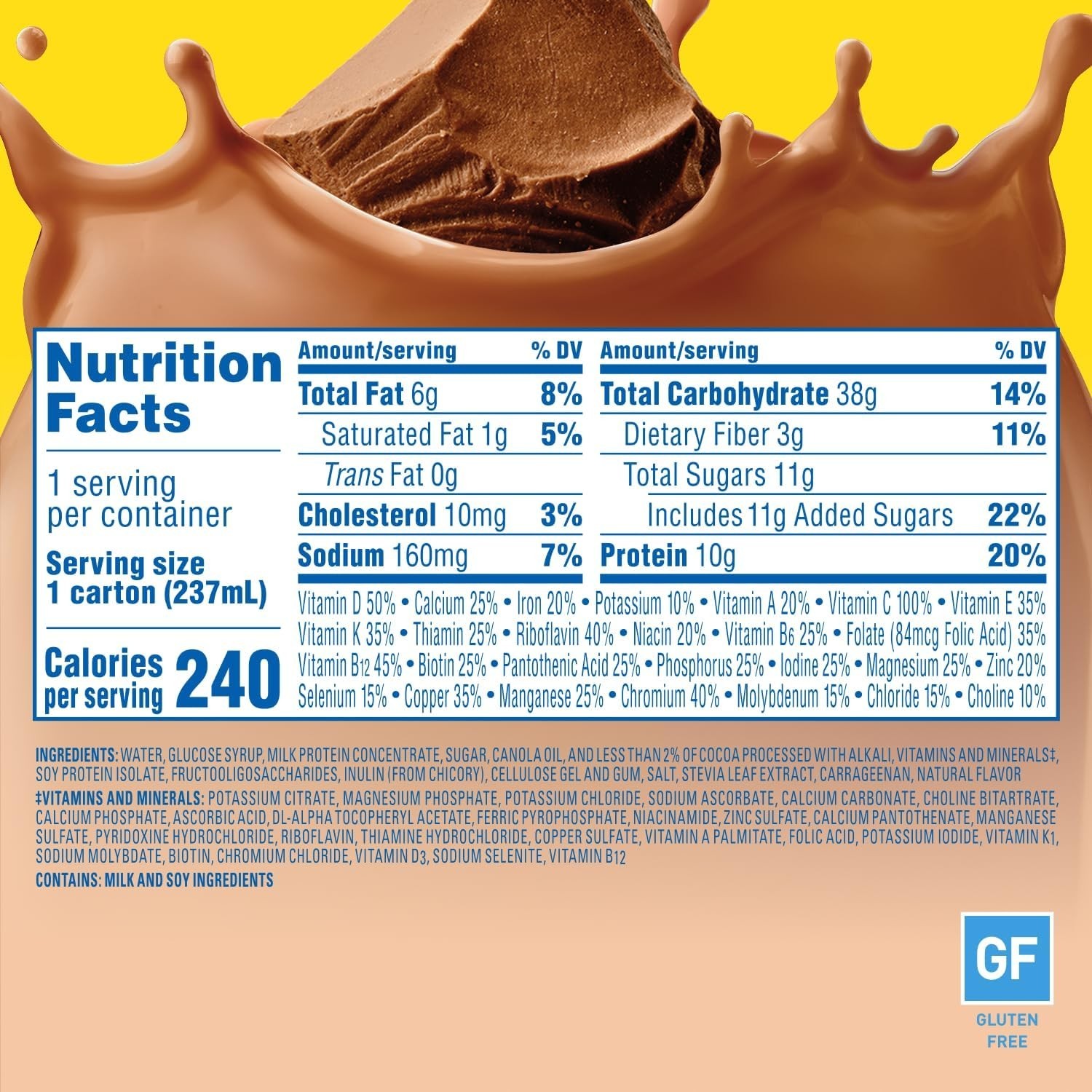 Convenient 24-Pack Rich Milk Chocolate Smoothies – 8oz Ready to Drink Protein