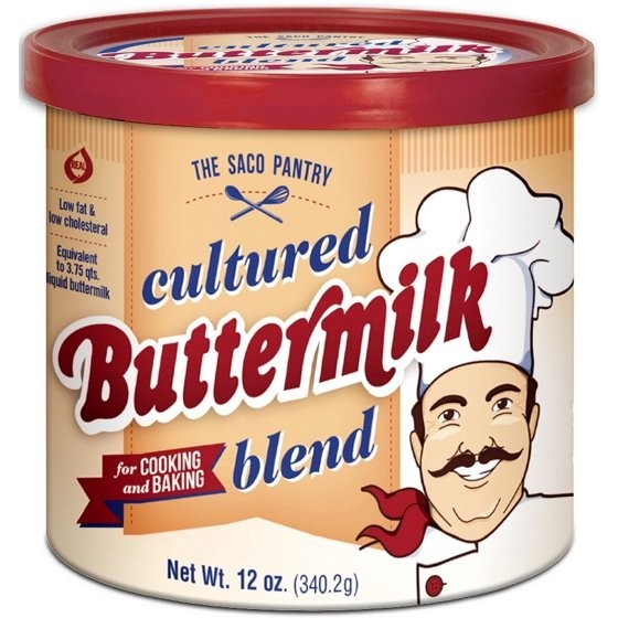 (2 pack) The Saco Pantry Cultured Buttermilk Blend Powder, 12 oz Tub…
