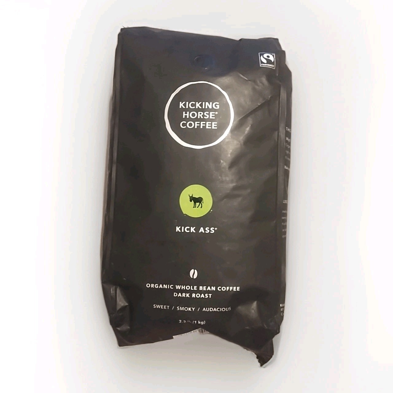Kicking Horse Coffee Dark Roast Whole Bean 2.2 lb Organic Fairtrade Exp 01/2027