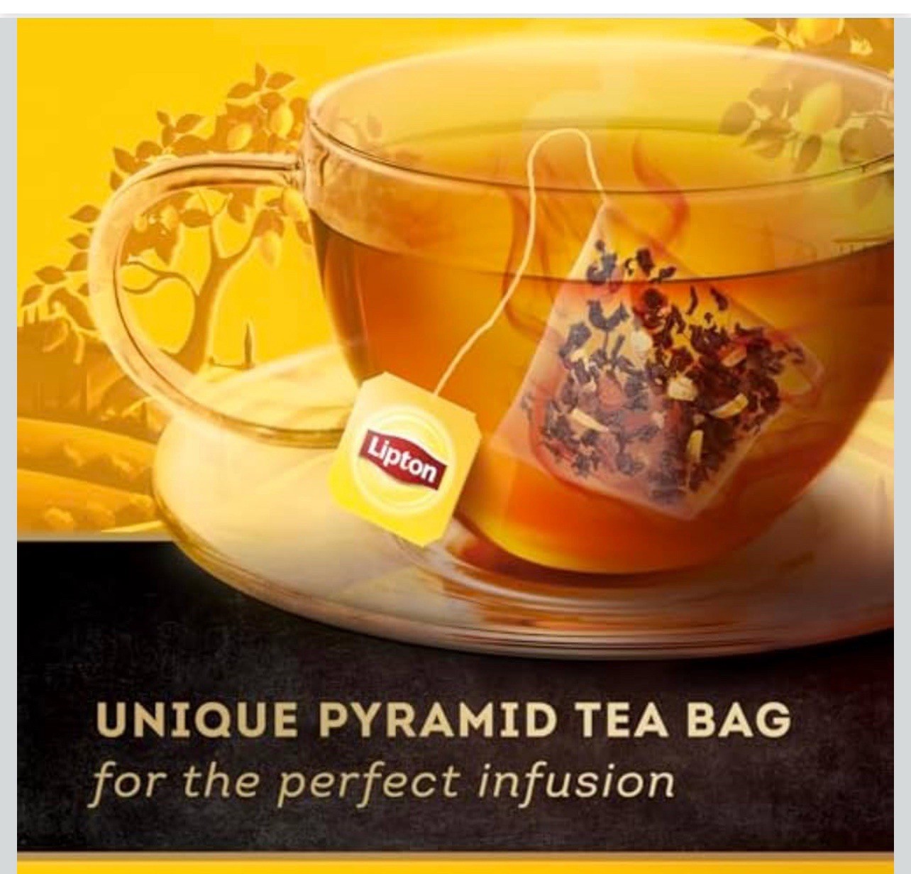 2 PK – Lipton Black Tea w/ 🍋 Lemon Peels – Pyramid Tea Bags / 40 Total Pyramid