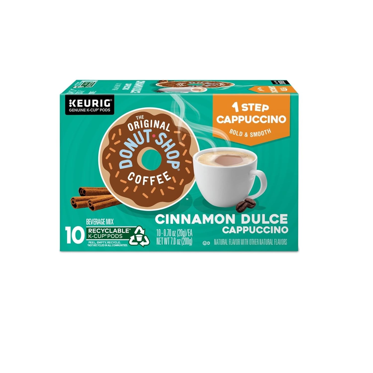 The Original Donut Shop Cinnamon Dulce Cappuccino Coffee 10 to 160 K cup Pods