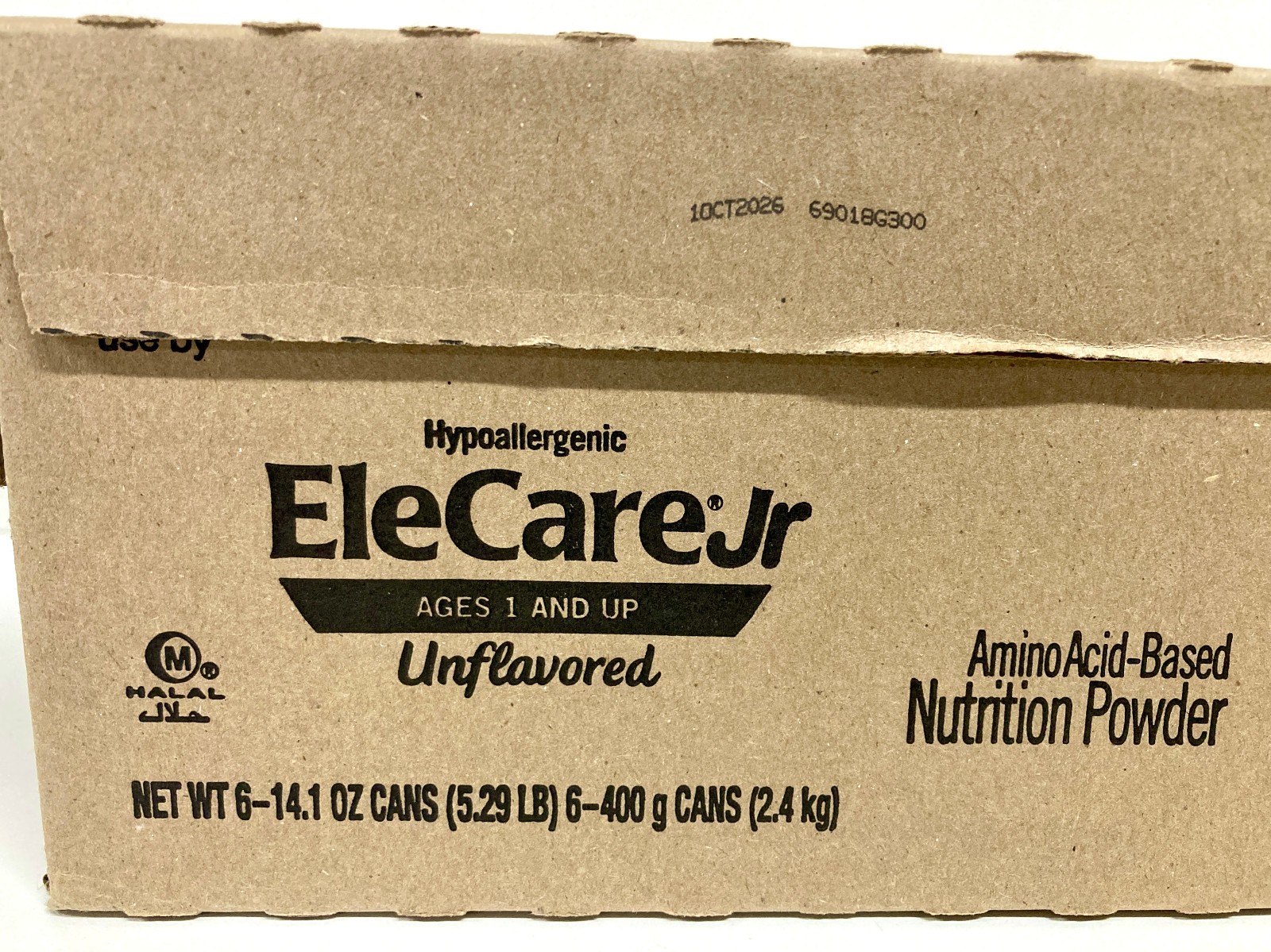 6 cans Nutrition Powder Unflavored Elecare Junior JR Oct 2026 Old Label Lot