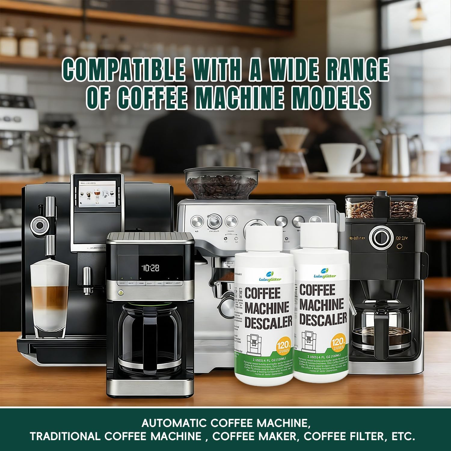 Coffee & Espresso Machine Descaler 240Ml Universal Descaling Solution Home | Dee