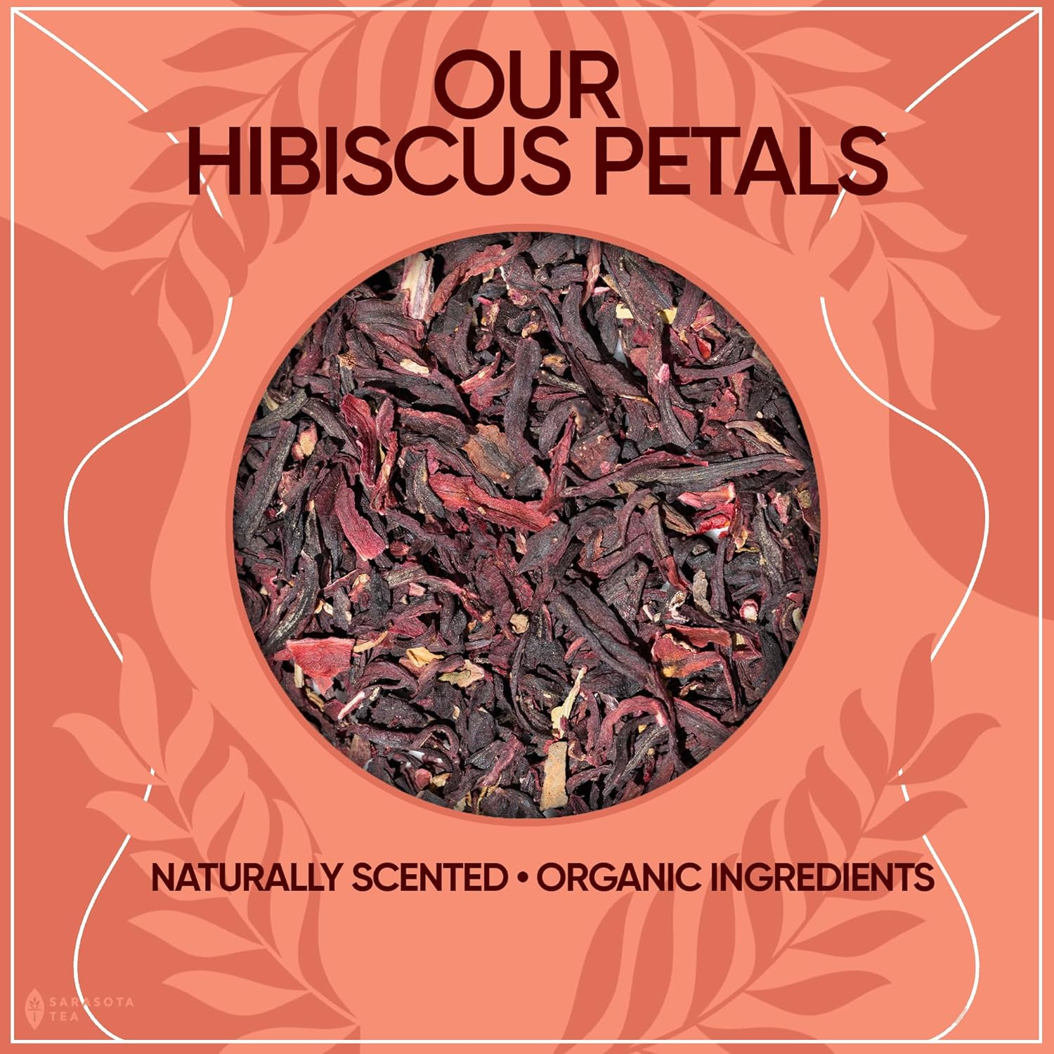 Organic Hibiscus Tea 1 Lb (16 Oz) – USDA Certified Organic Hibiscus Flowers, Cut