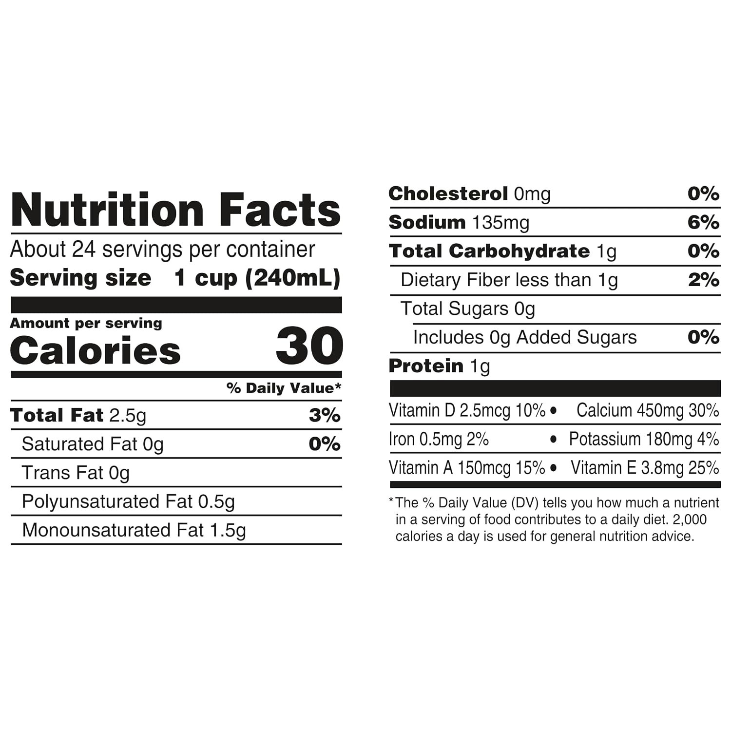 Shelf Stable Unsweetened Almond Milk 32 Fl Oz 6 Pack Non GMO Vegan Dairy Free