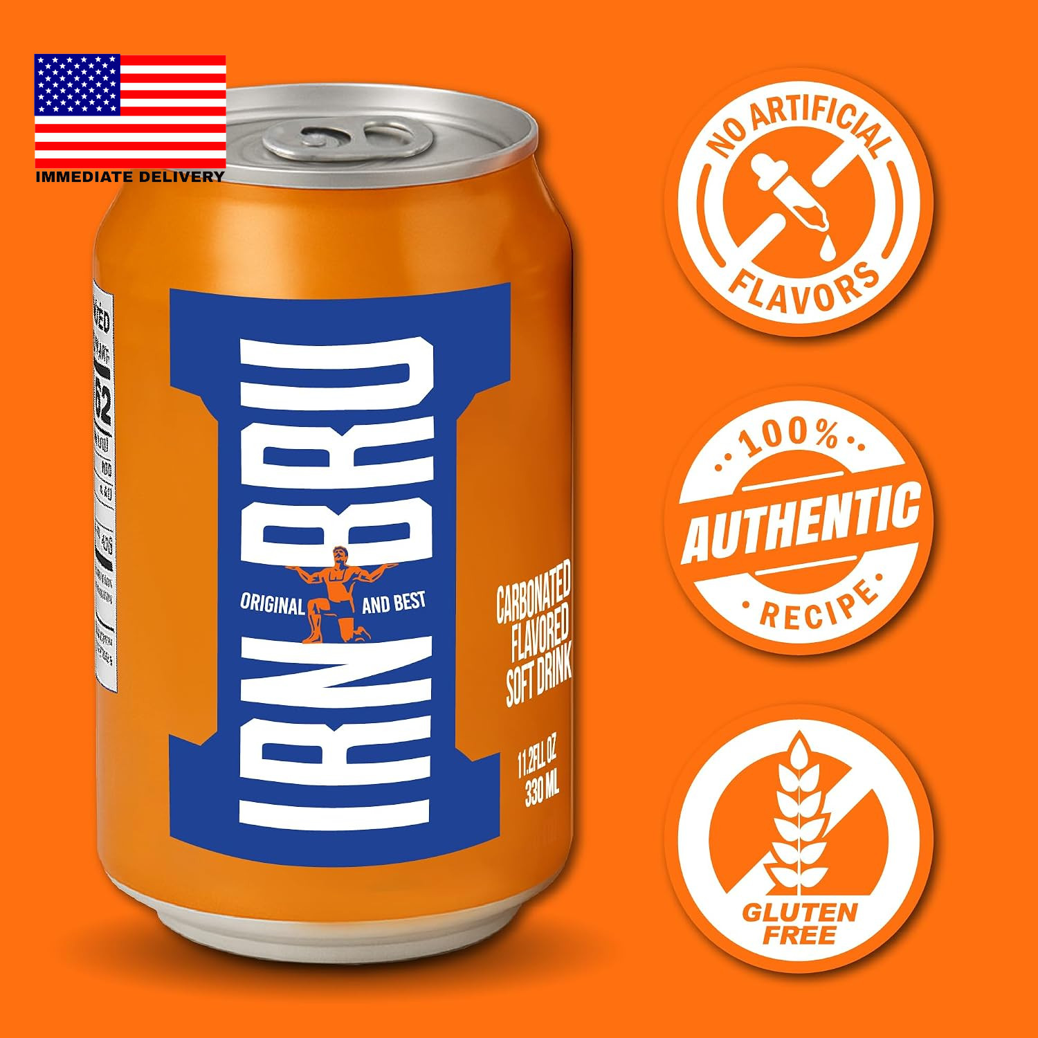 Original Scottish Sparkling Soda, Citrus Flavored Carbonated Drink – Sparkling F