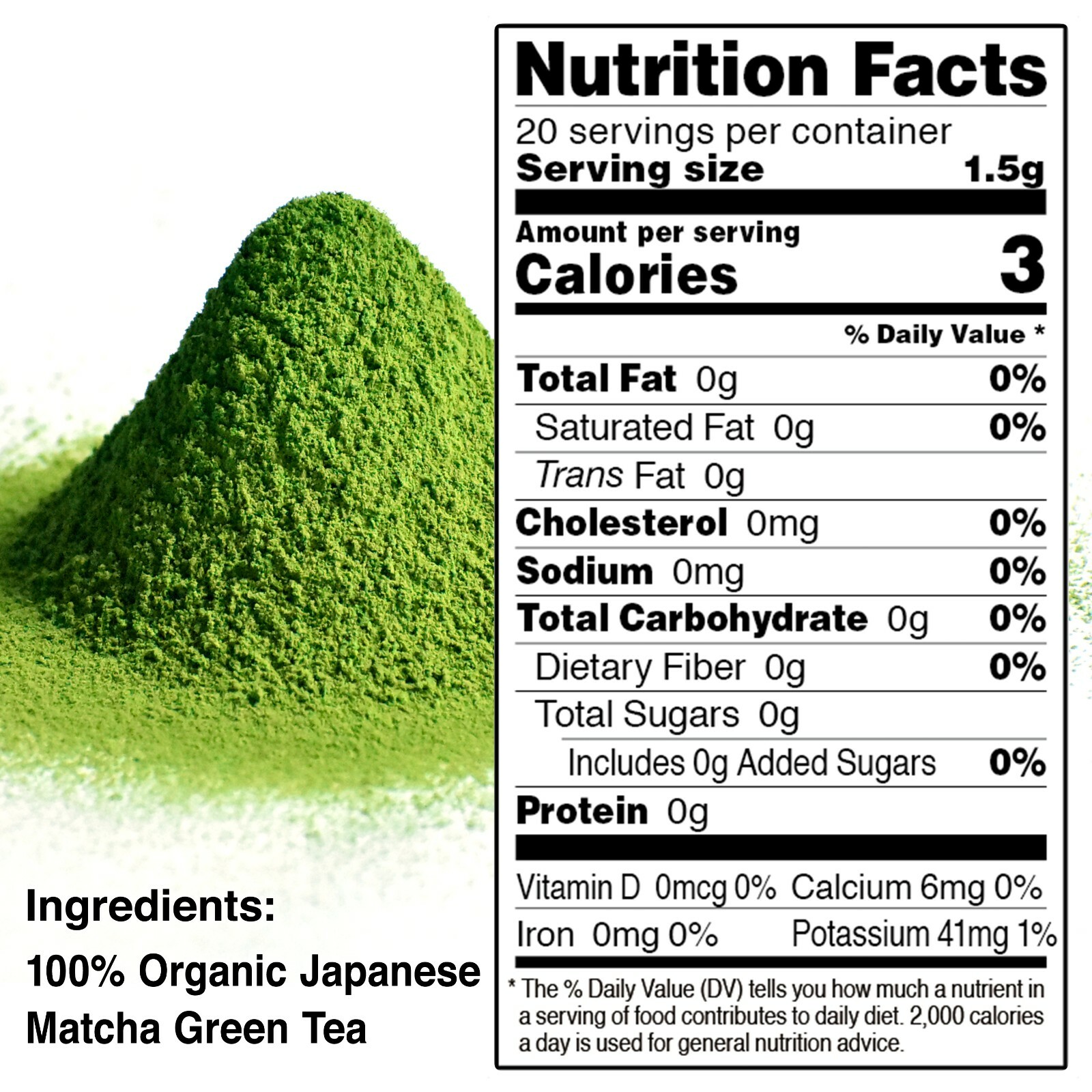 Natural Matcha Powder 100% Pure Japanese Ceremonial Grade 100g Morning Tea