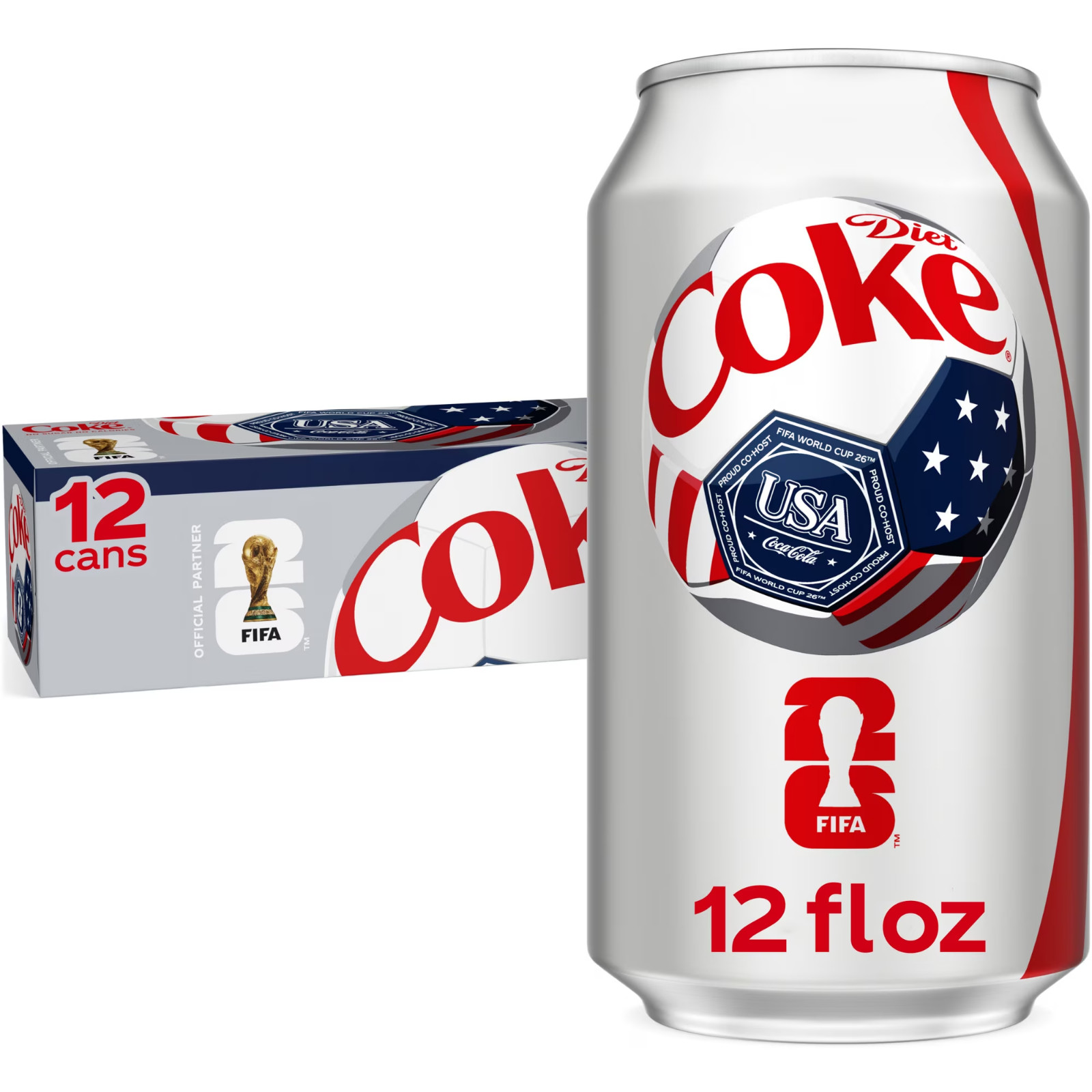 Diet Coke Soda Soft Drinks, 12 fl oz Fridge Pack Cans, 12 Pack @