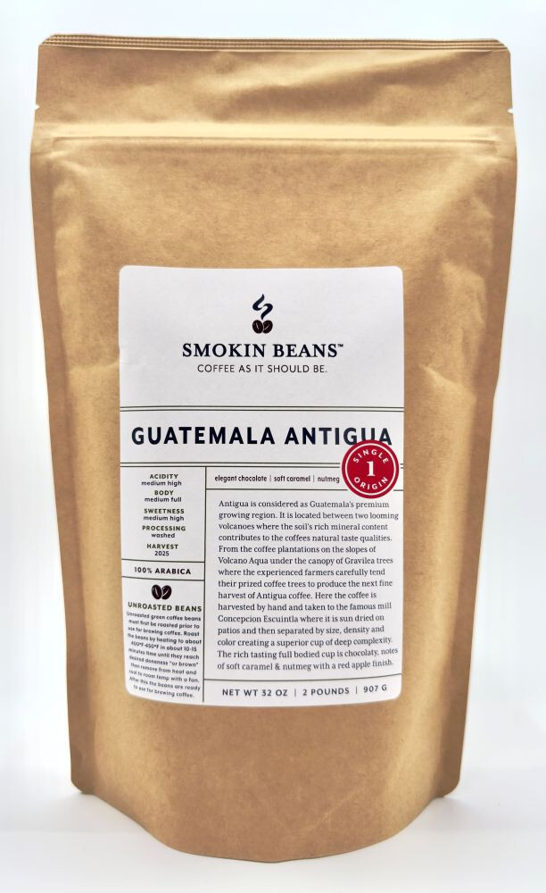 2lb/40lb – Guatemala Antigua – Specialty Grade – Unroasted Green Coffee Beans
