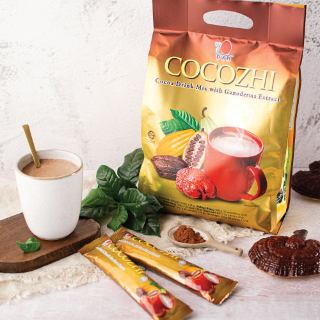 2 X DXN Cocozhi Cocoa Drink with Ganoderma Extract (20 Sachets Each)