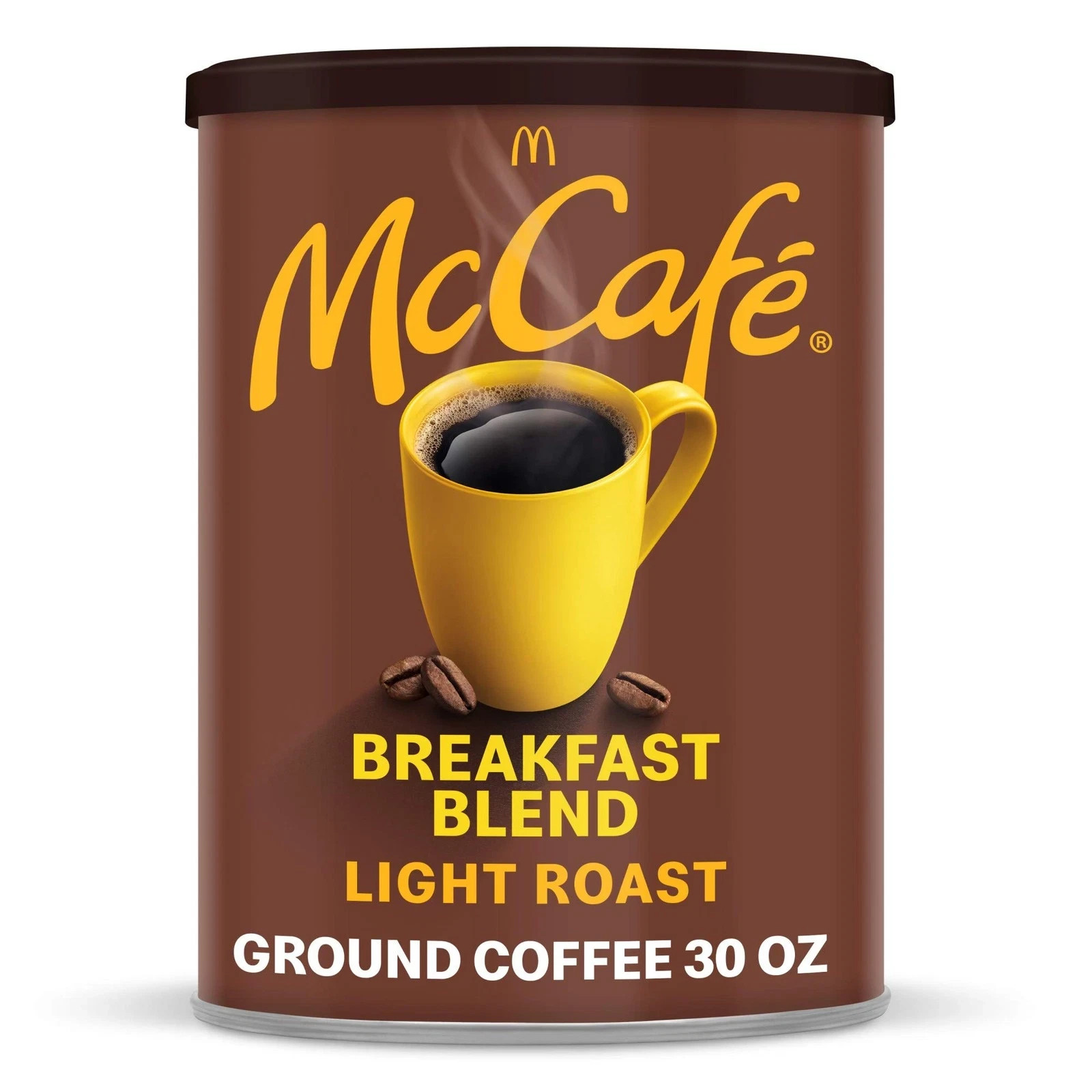McCafe Breakfast Blend Light Roast Ground Coffee 30 oz Canister