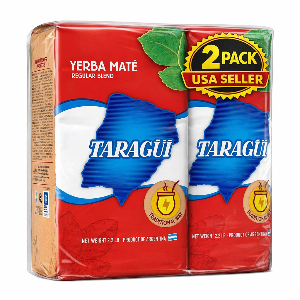 3-Pack YERBA MATE TARAGUI (6.6 LB/3KILOS) CON PALO SHIP FROM USA