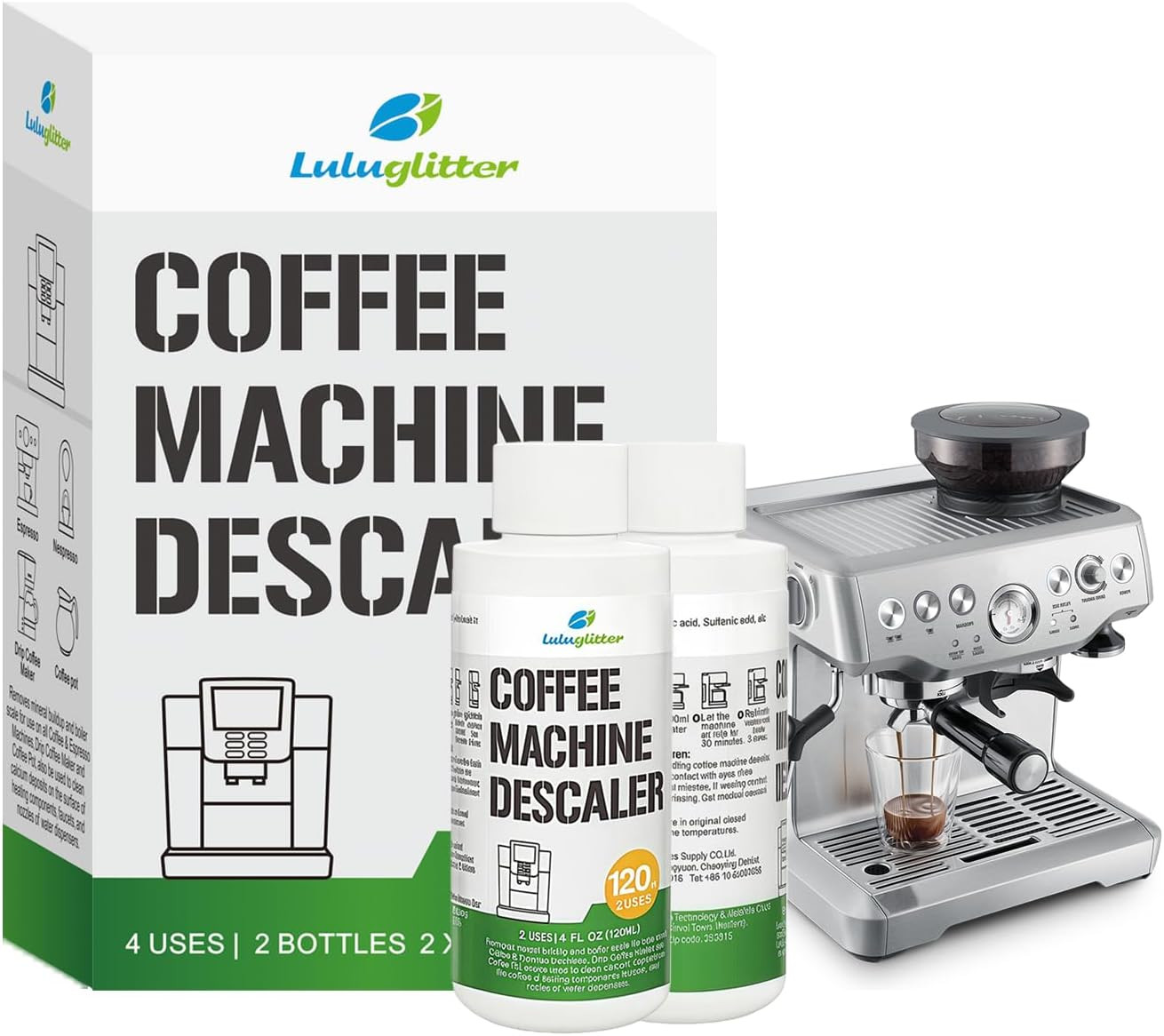 Coffee & Espresso Machine Descaler 240Ml Universal Descaling Solution Home | Dee