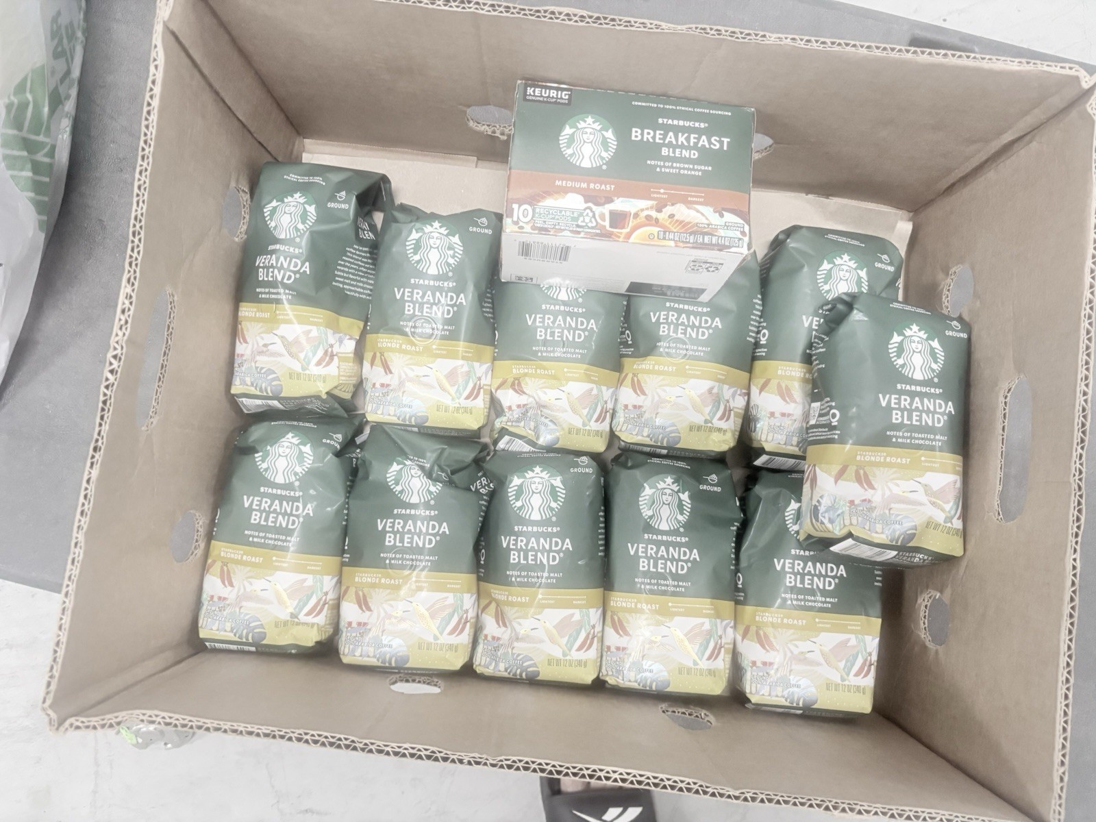 Starbucks Veranda Blend Blonde Roast Ground Coffee 12 oz Lot Or Individual Sale