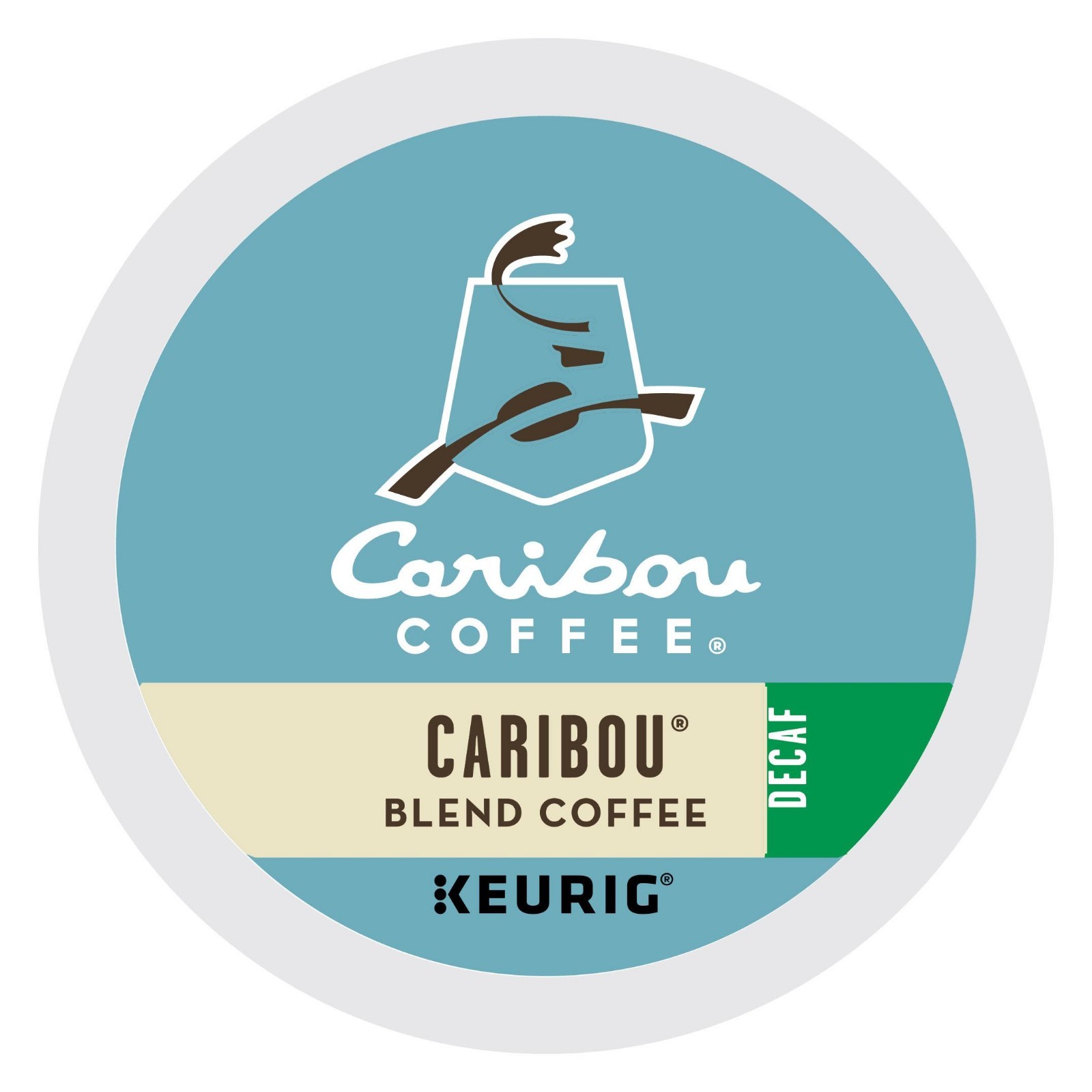 Caribou DECAF Blend Coffee 24 to 144 Keurig K cups Pick Any Size FREE SHIPPING