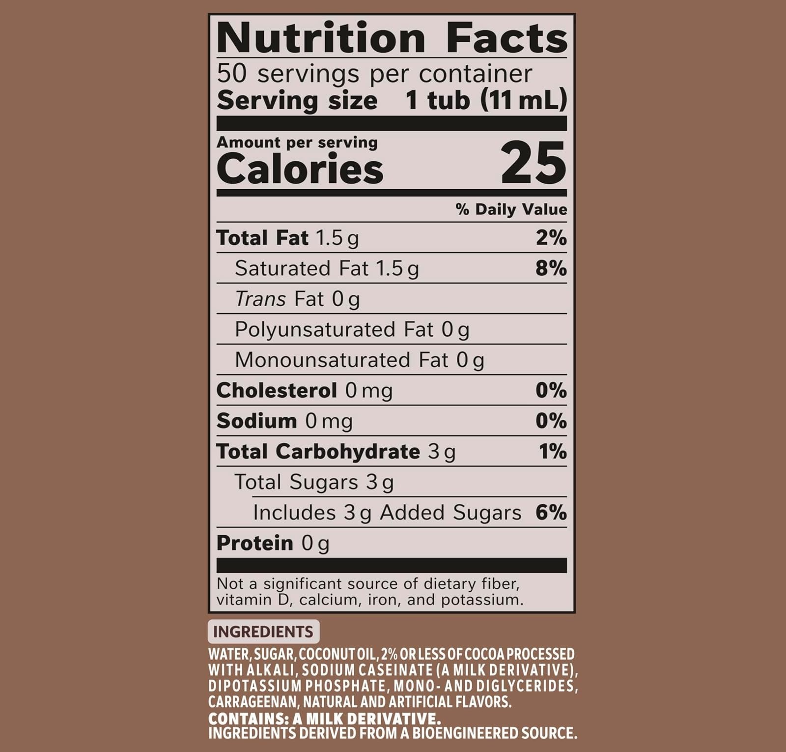 Coffee mate Café Mocha Liquid Creamer Singles 100 Count Non-Dairy