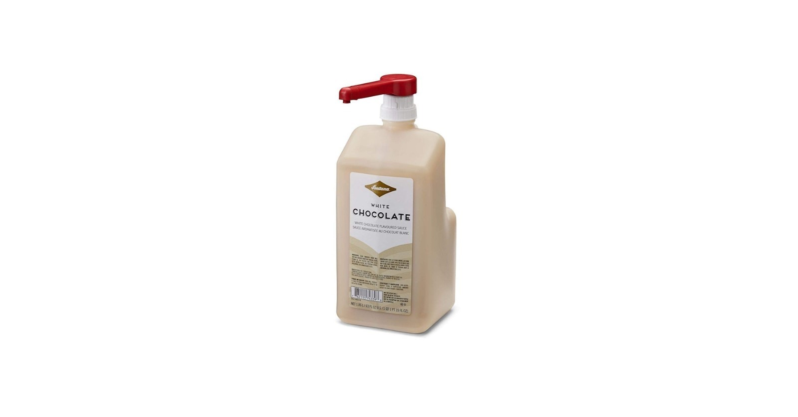 FONTANA – White Chocolate Mocha Sauce – Combo Pack (63 fl oz Bottle With Pump)