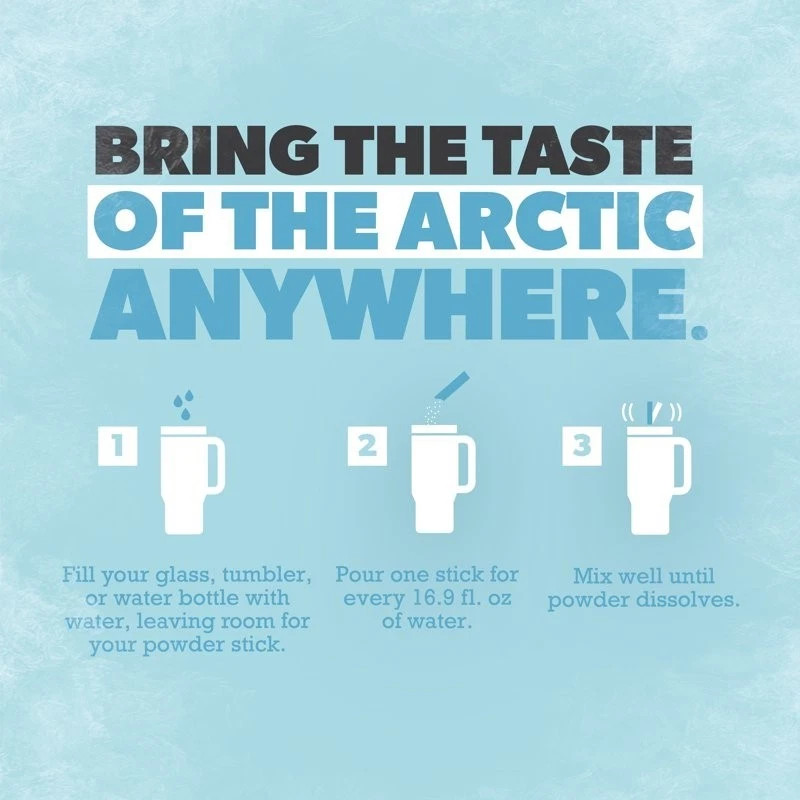 Pure Kick Arctic Variety pack Singles to Go Powdered Drink Mix, Arctic Wave, Arc