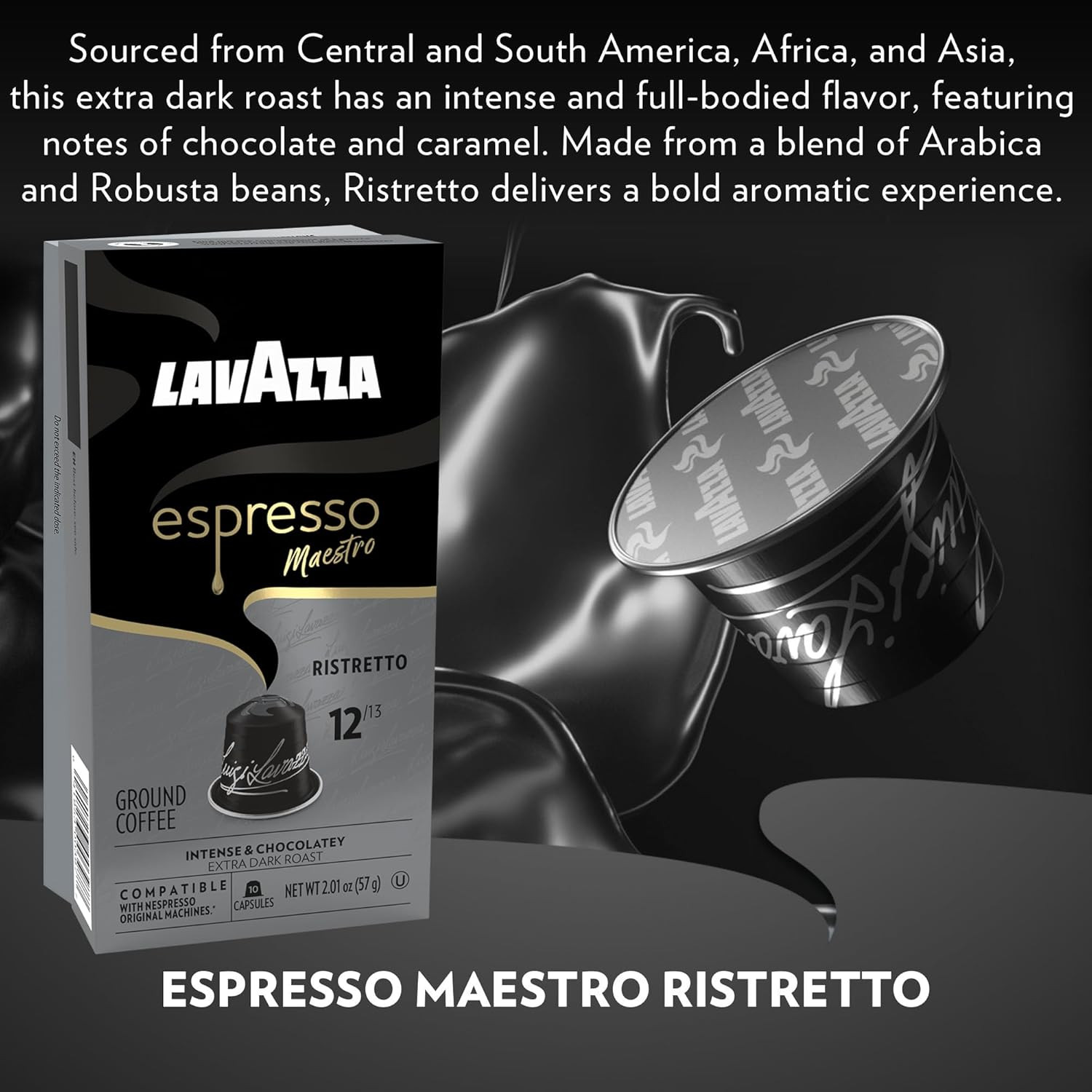 Lavazza Espresso Variety Pack of Aluminum Capsules Compatible with Nespresso* Or