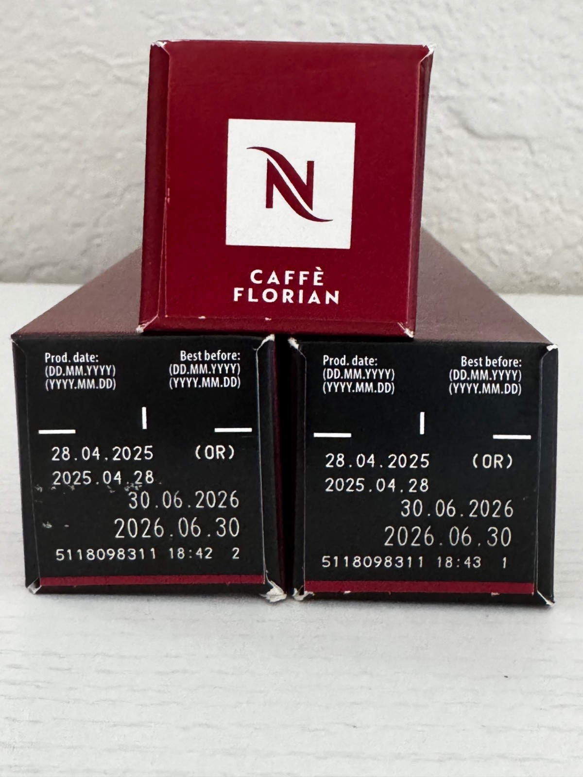 Nespresso CAFFE FLORIAN Original Line Limited Edition 3 sleeves READ