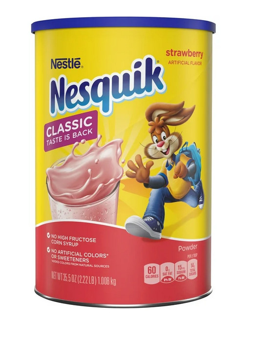 Nestle Nesquik Strawberry Flavor Powder Drink Mix, 35.5 oz
