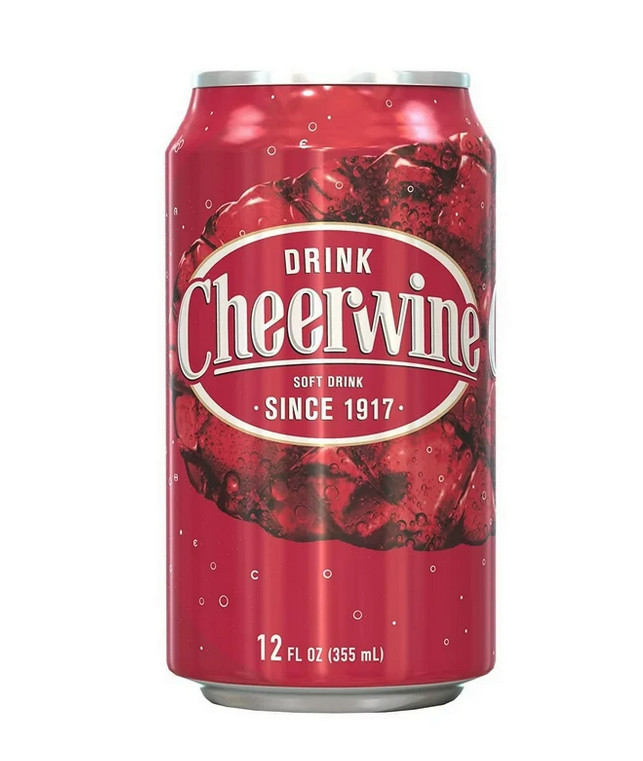 12 Pack Cheerwine Soda – Iconic Cherry Flavor – 12oz Cans – Guaranteed Fresh! ़