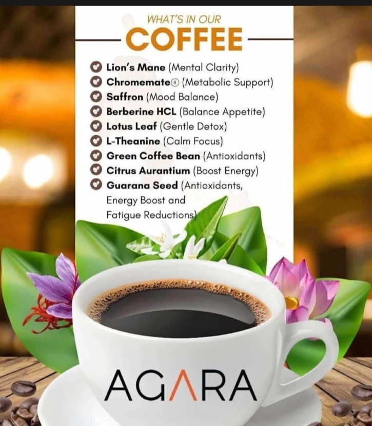 AGARA CAFE Dark Roast Premium Arabica Blend Ground Coffee 90g
