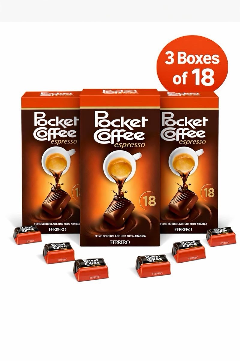 Ferrero Pocket Coffee Espresso Chocolates 54+ Pieces Packaging May Vary