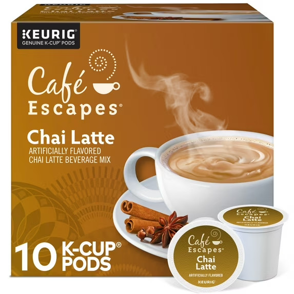 Café Escapes Chai Latte 10 count Tea Pods