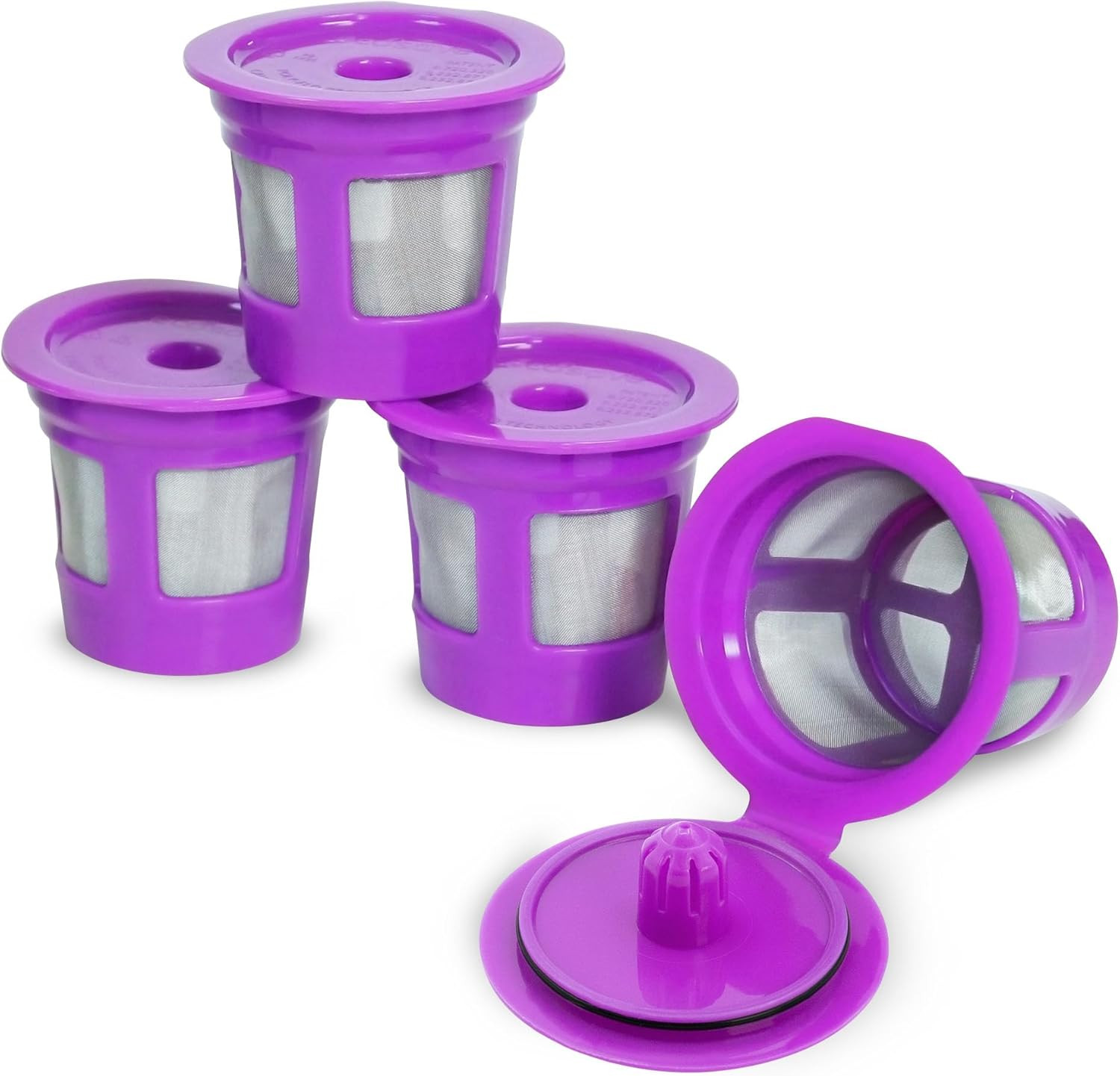 1-Stream Cafe save Reusable K Cup Pod Coffee Filters – Refillable Coffee Pod Cap
